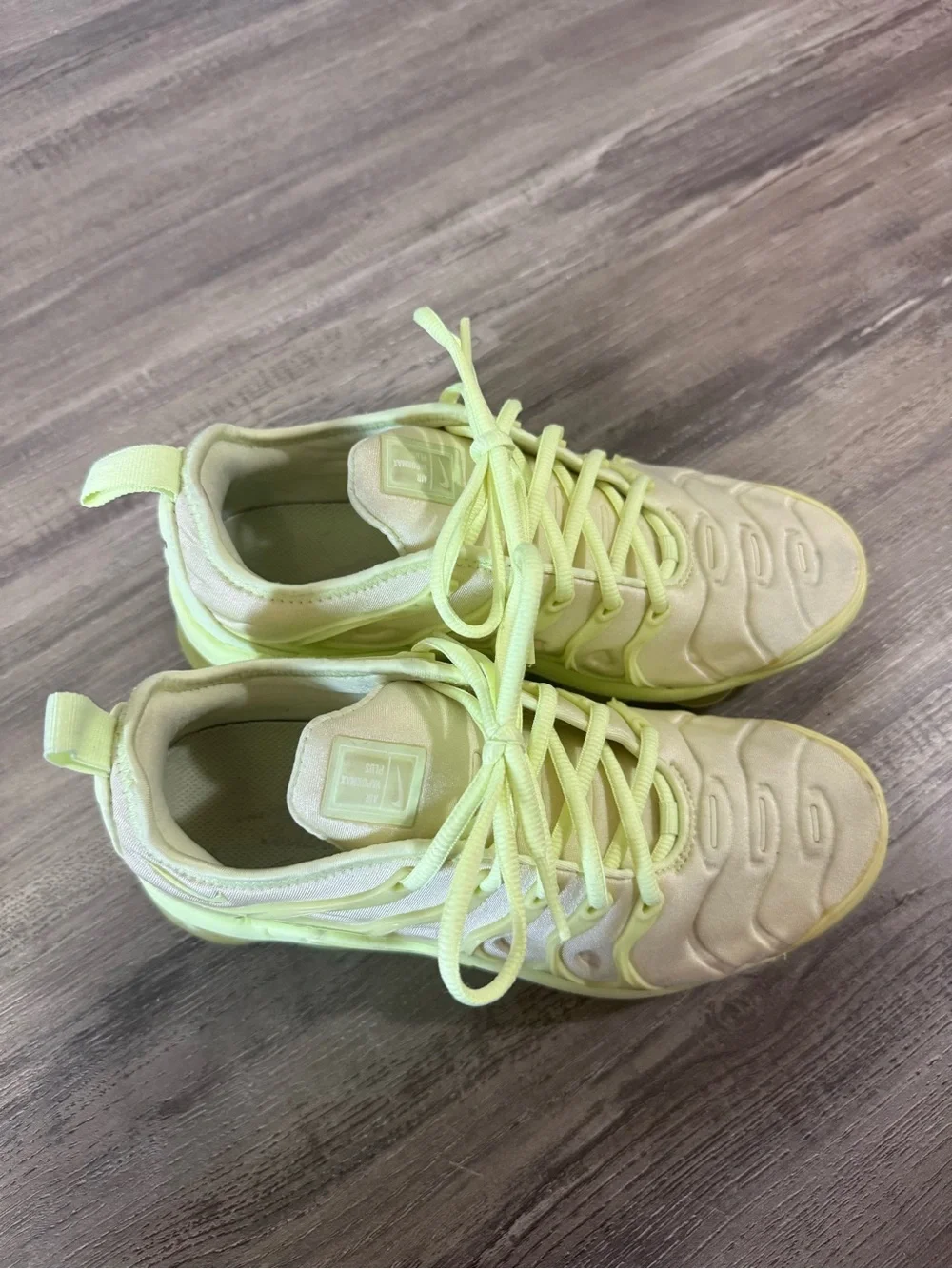 Nike VaporMax Plus Barely Volt Athletic Sneakers